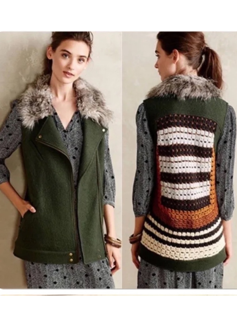 ANTHROPOLOGIE Elevenses Salt Creek Vest